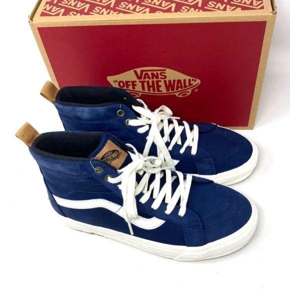 VANS SK8-Hi MTE-1 Shoes High Top Nubuck Blue Men’s Size Sneakers VN0A5HZYA07 - Picture 7 of 10